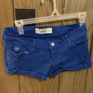Royal blue Hollister Jean shorts